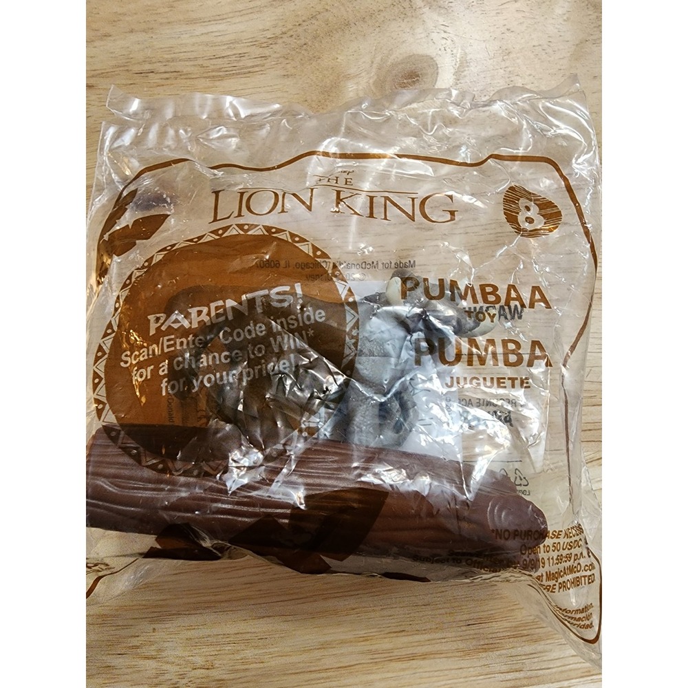 2019 Lion King Pumbaa Happy Meal toy McDonald's